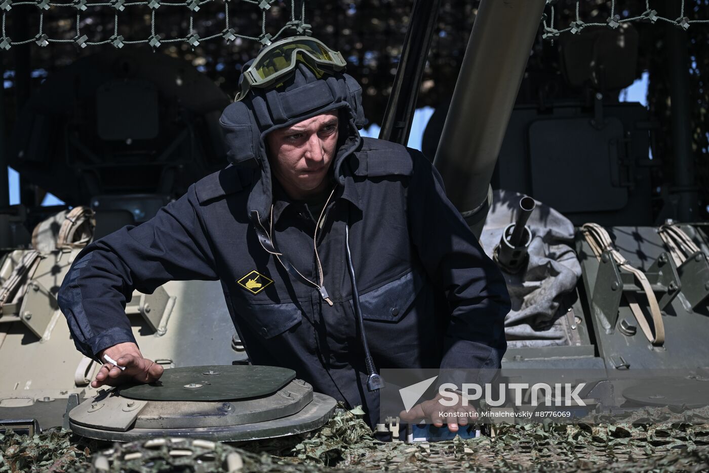 Russia Ukraine Military Operation BMP Crews Training