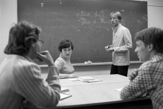 Irish language teacher at Lomonosov Moscow State University Tatyana Mikhailova
