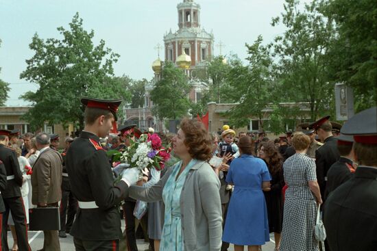 Graduation ceremony at Moscow Suvorov Military School