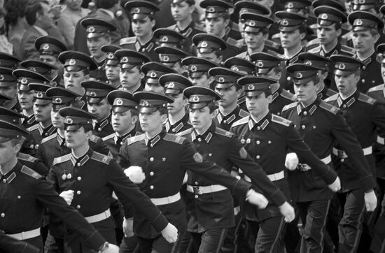 Graduation ceremony at Moscow Suvorov Military School