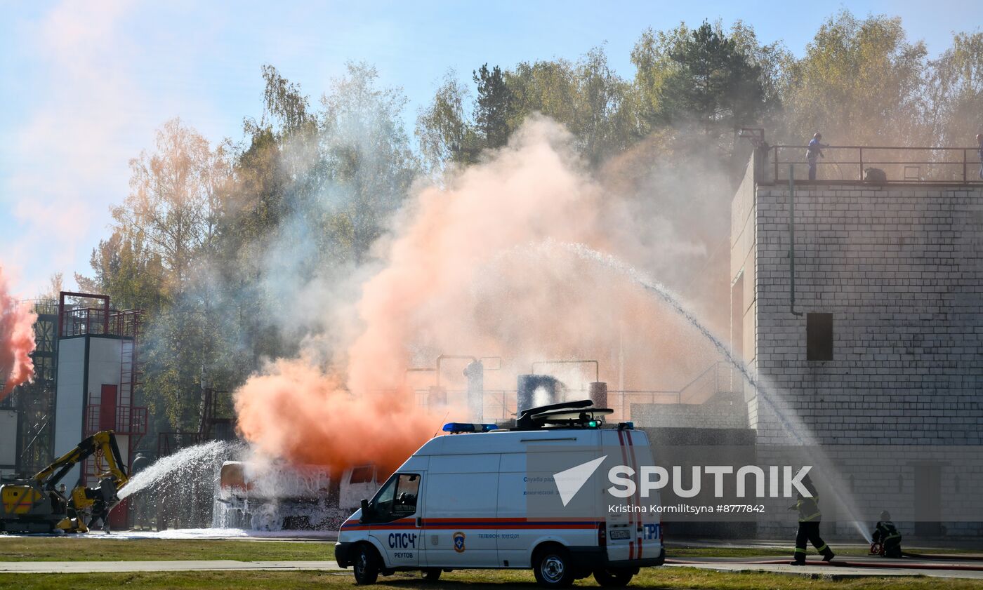 Russia Belarus Emergencies Ministries Exercise