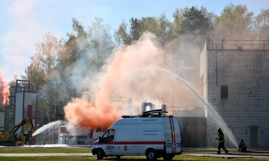 Russia Belarus Emergencies Ministries Exercise