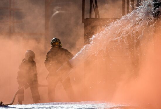 Russia Belarus Emergencies Ministries Exercise