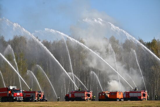Russia Belarus Emergencies Ministries Exercise