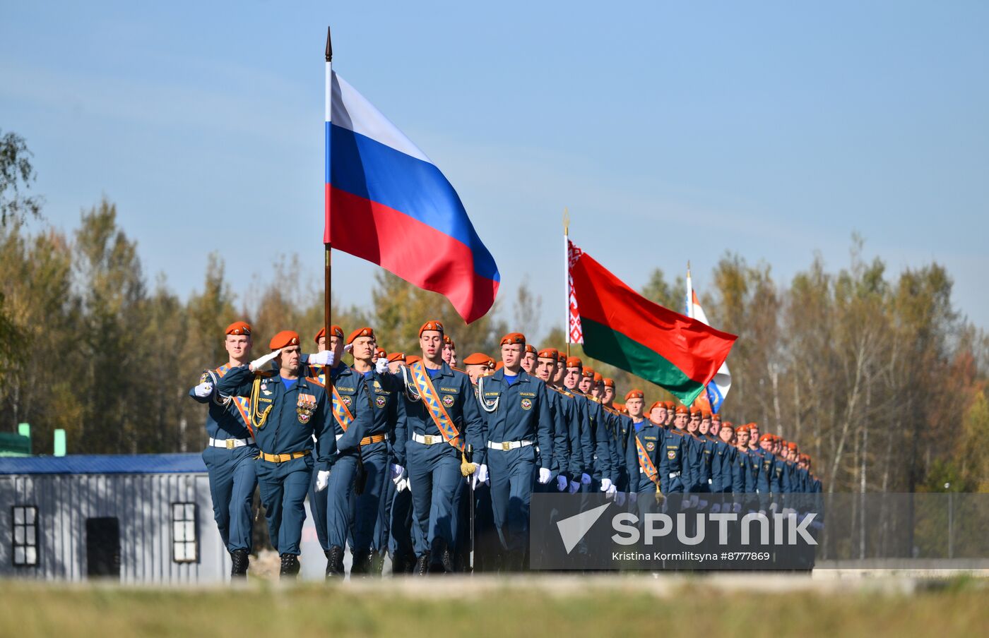 Russia Belarus Emergencies Ministries Exercise
