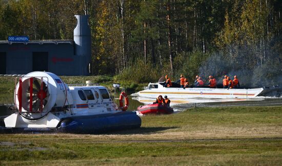 Russia Belarus Emergencies Ministries Exercise