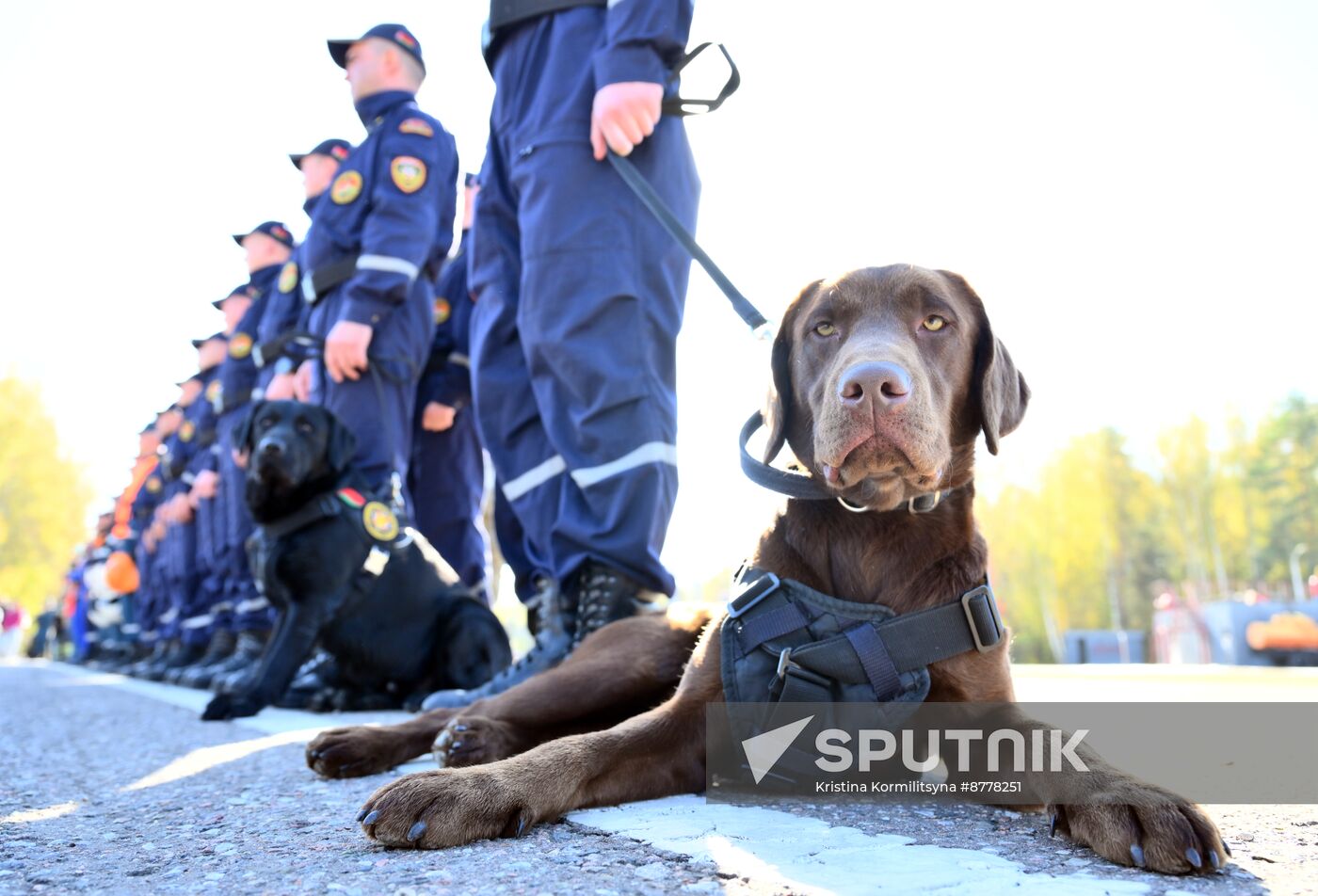 Russia Belarus Emergencies Ministries Exercise