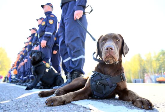 Russia Belarus Emergencies Ministries Exercise