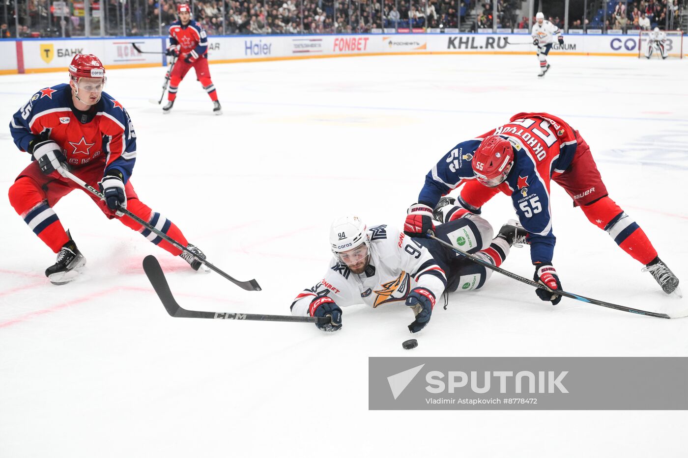 Russia Ice Hockey Kontinental League CSKA - Metallurg