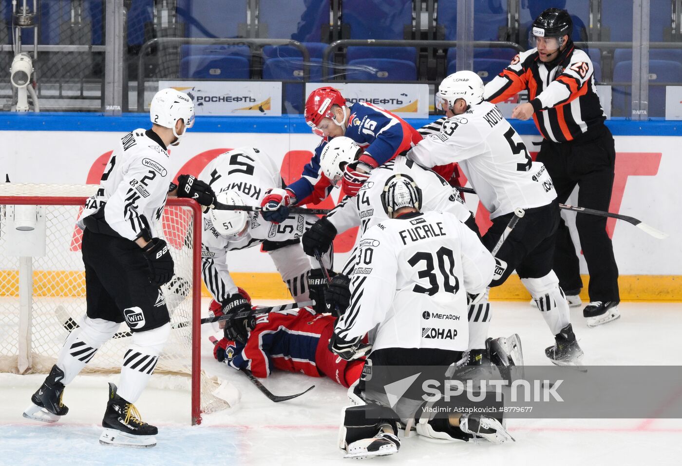 Russia Ice Hockey Kontinental League CSKA - Traktor