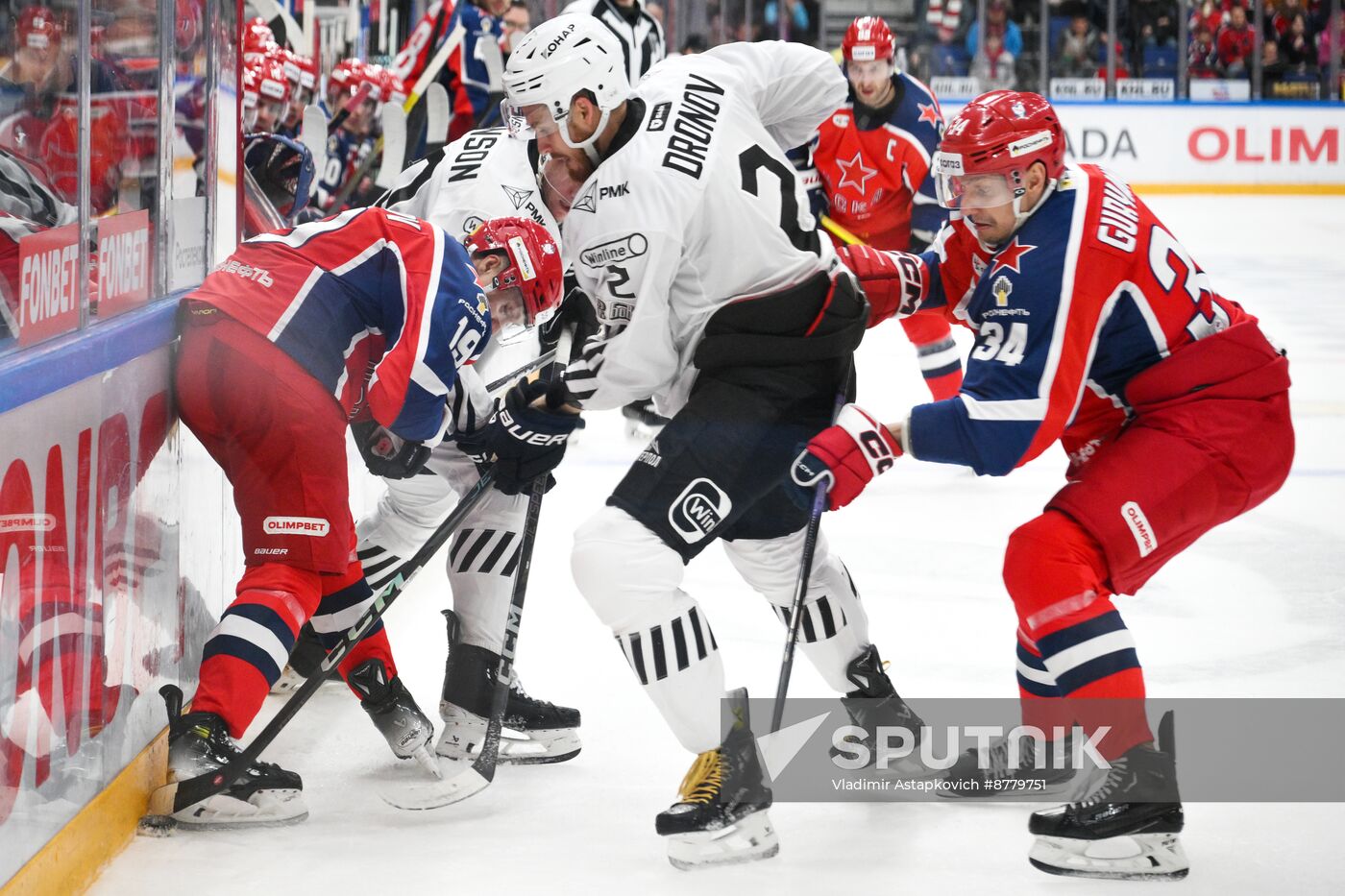 Russia Ice Hockey Kontinental League CSKA - Traktor