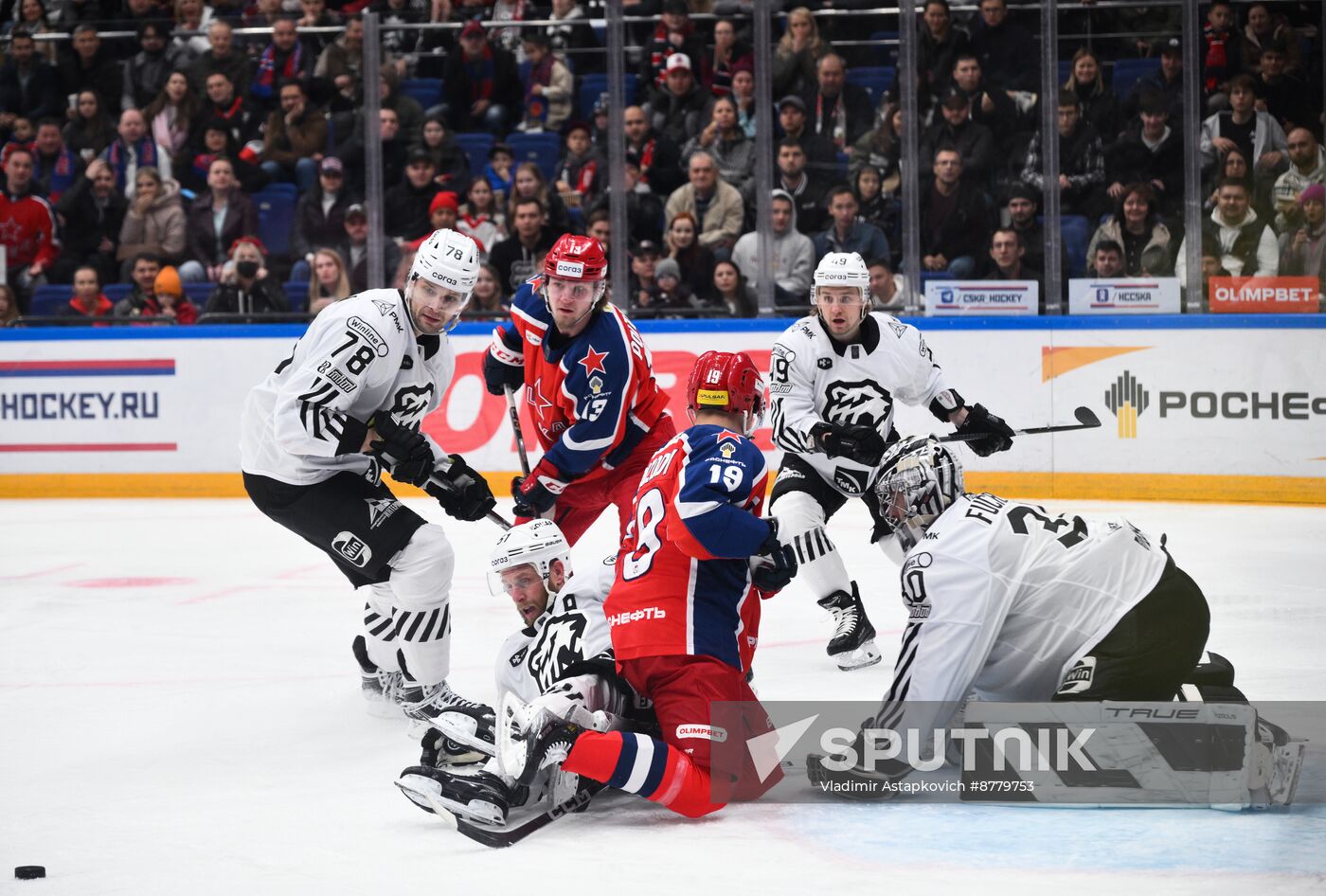 Russia Ice Hockey Kontinental League CSKA - Traktor
