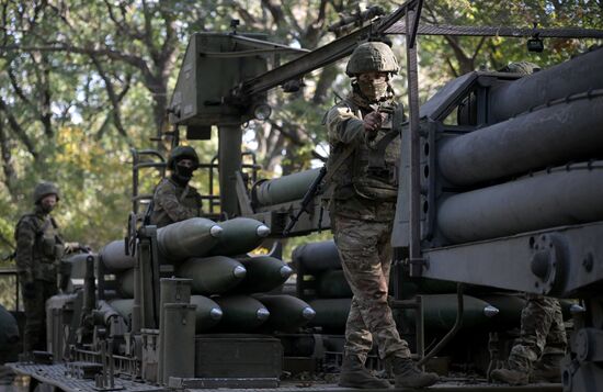 Russia Ukraine Military Operation Artillery Unit