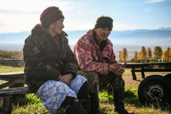 Russia Siberia Herding Camp