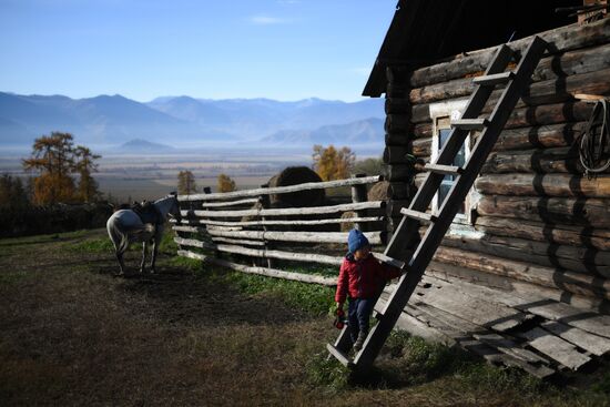 Russia Siberia Herding Camp