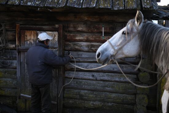 Russia Siberia Herding Camp