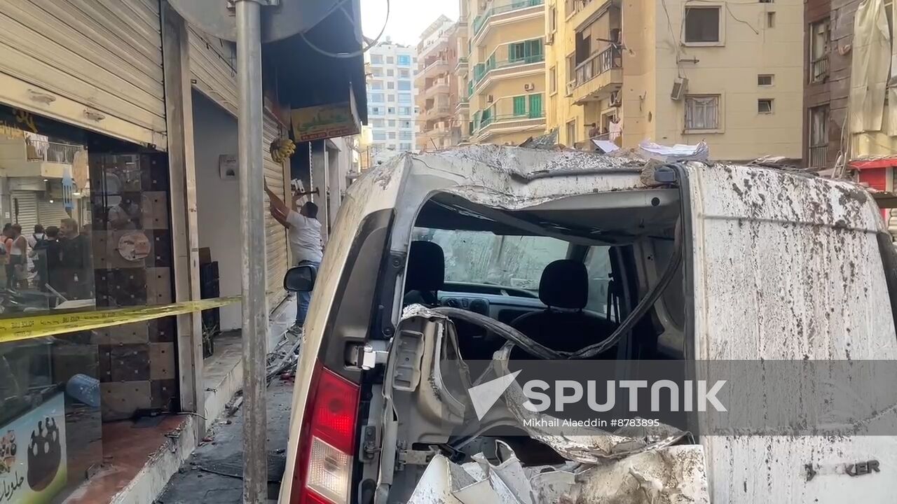 Lebanon Israel Beirut Strikes