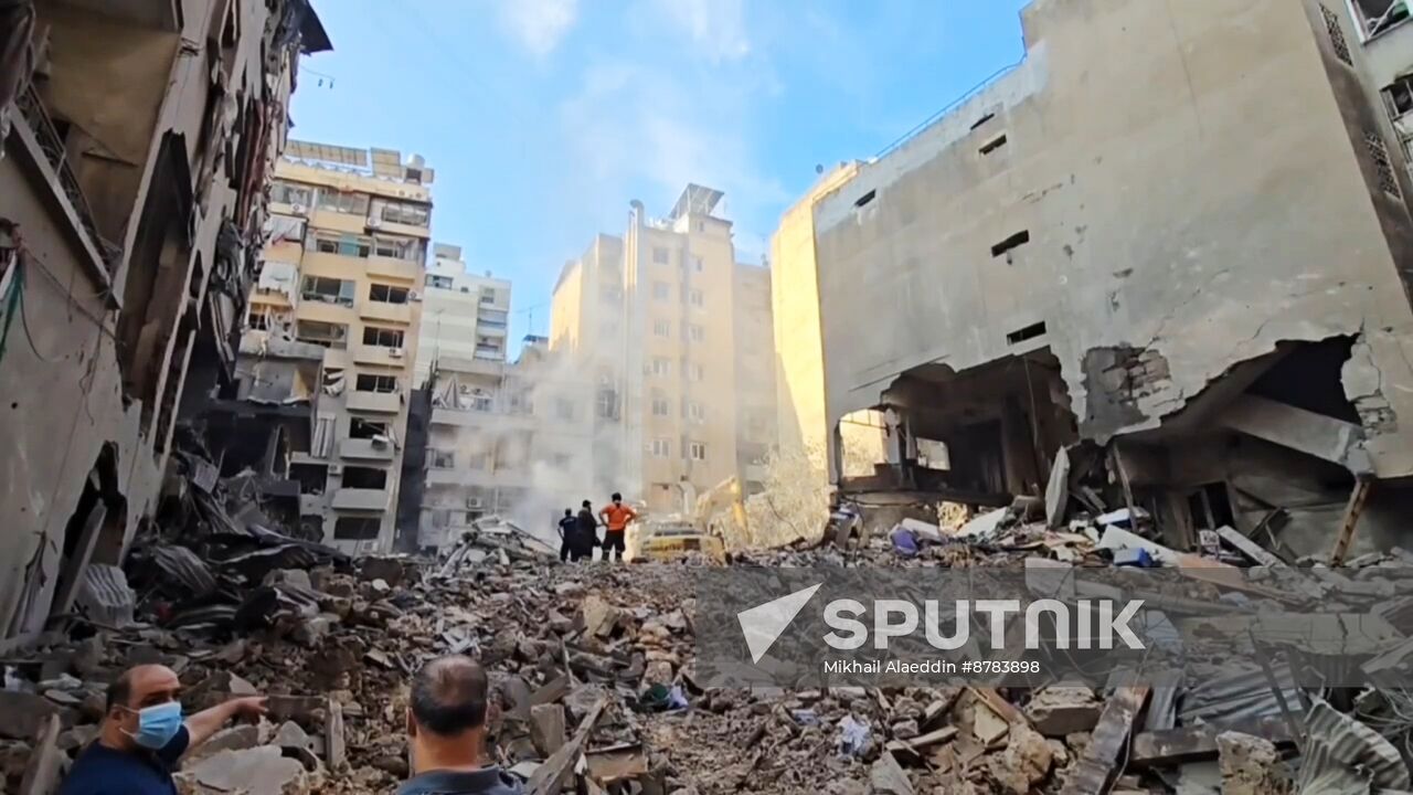 Lebanon Israel Beirut Strikes