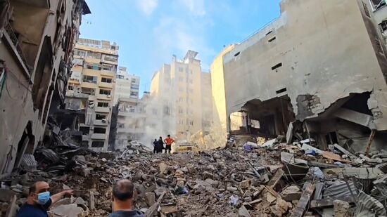 Lebanon Israel Beirut Strikes