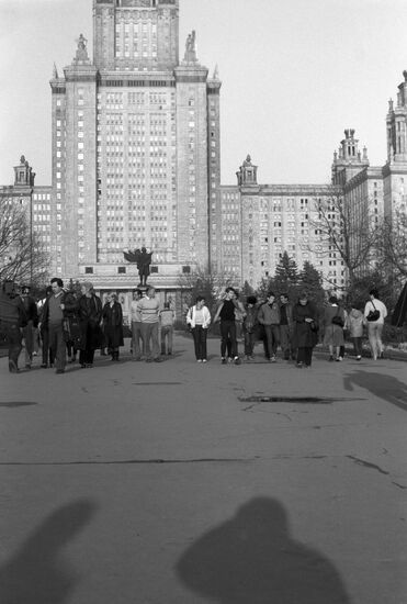 Protesting British miners's families visit Moscow