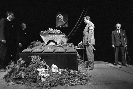 Funeral of USSR People's Artist Sergei Obraztsov