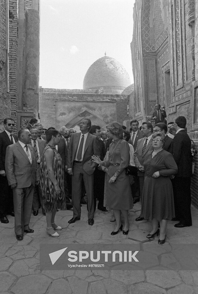 King of Spain Juan Carlos I visits USSR