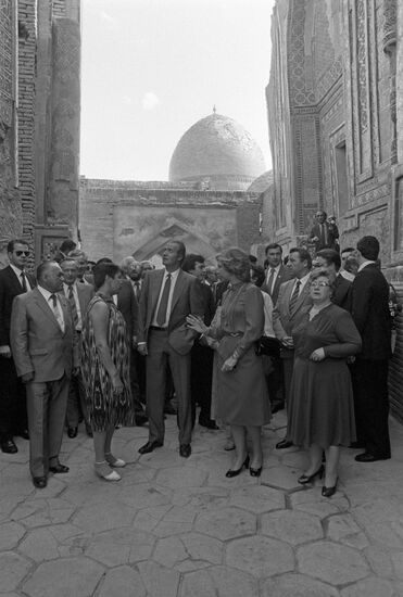 King of Spain Juan Carlos I visits USSR