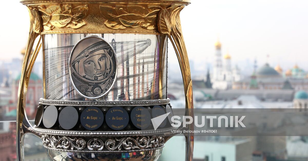 Russia Ice Hockey Gagarin Cup Trophy Sputnik Mediabank