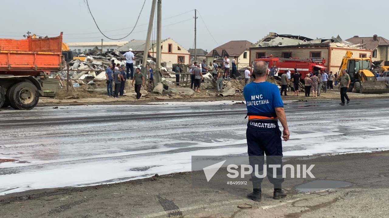 Russia Gas Station Explosion Sputnik Mediabank