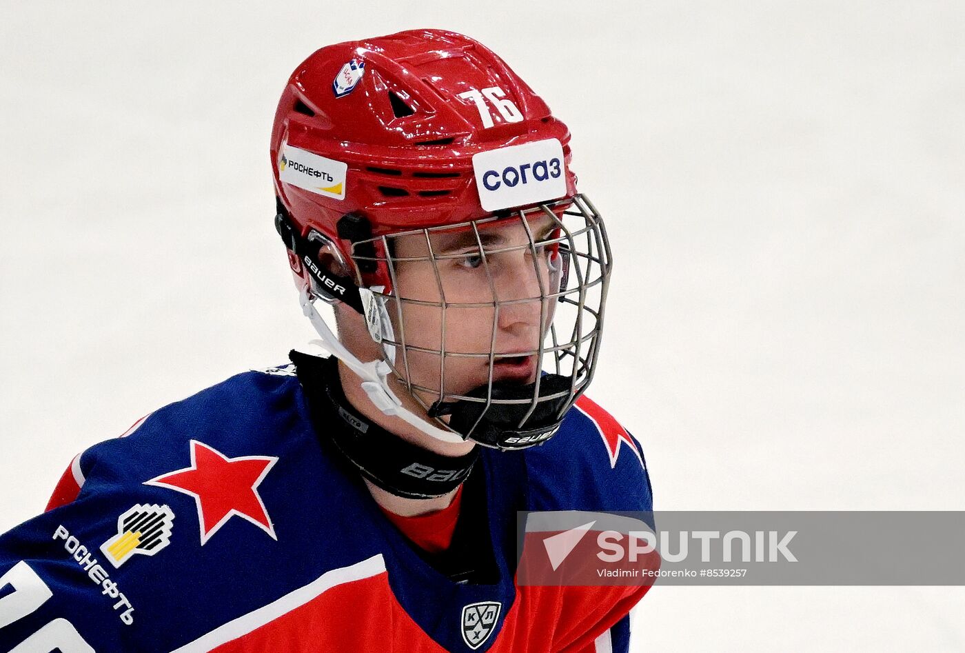 Russia Ice Hockey Kontinental League CSKA Lokomotiv Sputnik Mediabank