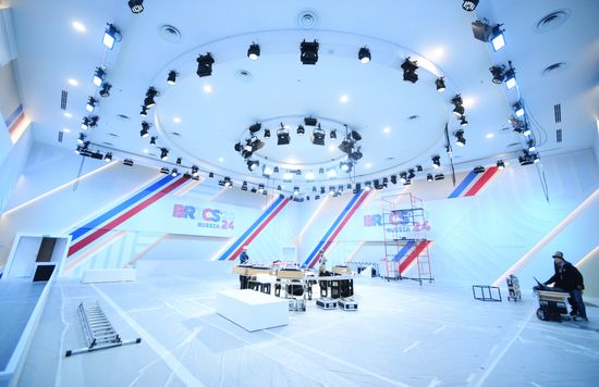 Preparations for the 16th BRICS Summit in Kazan. The 16th BRICS Summit will be held in Kazan on October 22-24. Location: Russia, Republic of Tatarstan, Kazan. Author: Maksim Bogodvid. Preparations for 16th BRICS Summit in Kazan