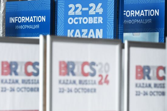 Preparations for the 16th BRICS Summit in Kazan. The 16th BRICS Summit will be held in Kazan on October 22-24. Location: Russia, Republic of Tatarstan, Kazan. Author: Maksim Bogodvid. Preparations for 16th BRICS Summit in Kazan