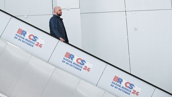 Preparations for the 16th BRICS Summit in Kazan. The 16th BRICS Summit will be held in Kazan on October 22-24. Location: Russia, Republic of Tatarstan, Kazan. Author: Maksim Bogodvid. Preparations for 16th BRICS Summit in Kazan