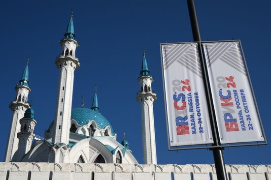 Preparations for the 16th BRICS Summit in Kazan. The 16th BRICS Summit will be held in Kazan on October 22-24. Location: Russia, Republic of Tatarstan, Kazan. Author: Alexandr Kryazhev. Preparations for 16th BRICS Summit in Kazan