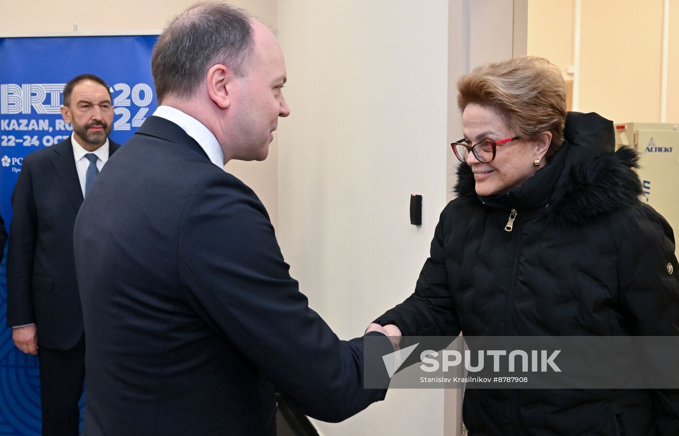 16th BRICS Summit. Arrival of President of the New Development Bank Dilma Rousseff