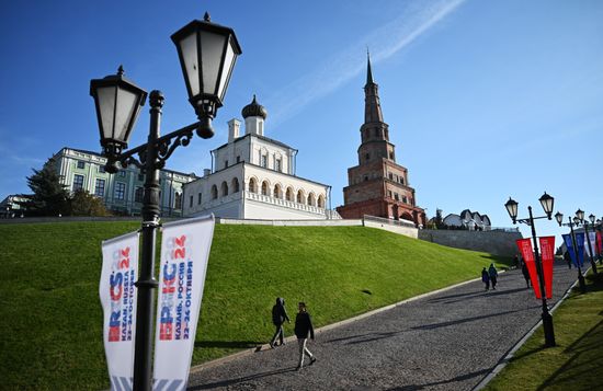 Preparations for the 16th BRICS Summit in Kazan. The 16th BRICS Summit will be held in Kazan on October 22-24. Location: Russia, Republic of Tatarstan, Kazan. Author: Stanislav Krasilnikov. Preparations for 16th BRICS Summit in Kazan