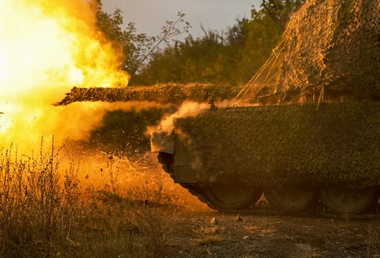 Russia Ukraine Military Operation Tank Unit