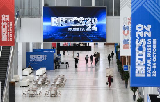 Preparations for the 16th BRICS Summit in Kazan. The 16th BRICS Summit will be held in Kazan on October 22-24. Location: Russia, Republic of Tatarstan, Kazan. Author: Alexandr Kryazhev. Preparations for 16th BRICS Summit in Kazan