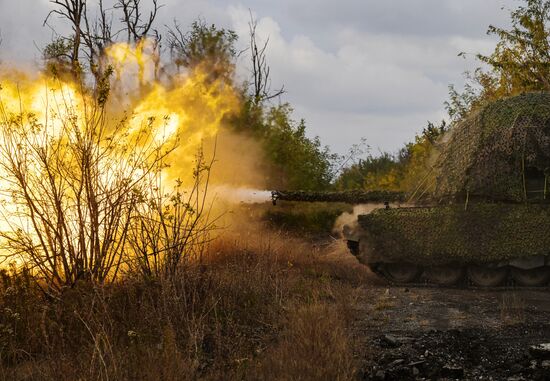 Russia Ukraine Military Operation Tank Unit