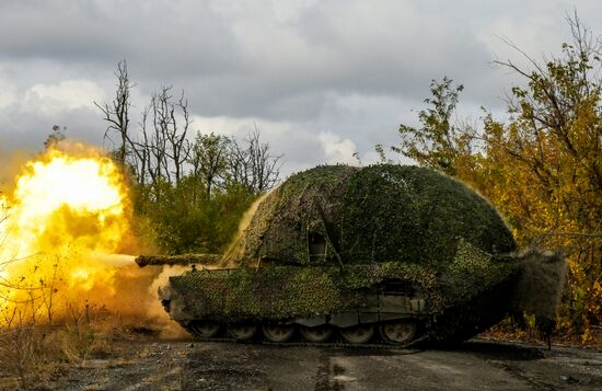 Russia Ukraine Military Operation Tank Unit