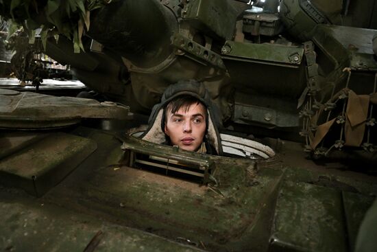 Russia Ukraine Military Operation Tank Unit