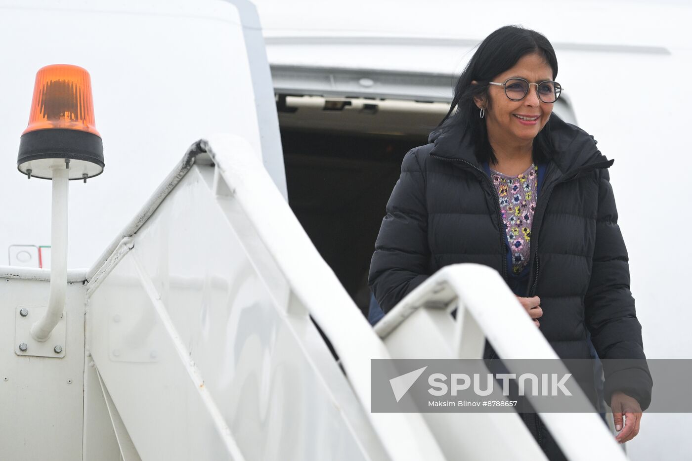 16th BRICS Summit. Arrival of Executive Vice President of Bolivarian Republic of Venezuela Delcy Eloína Rodríguez Gomez