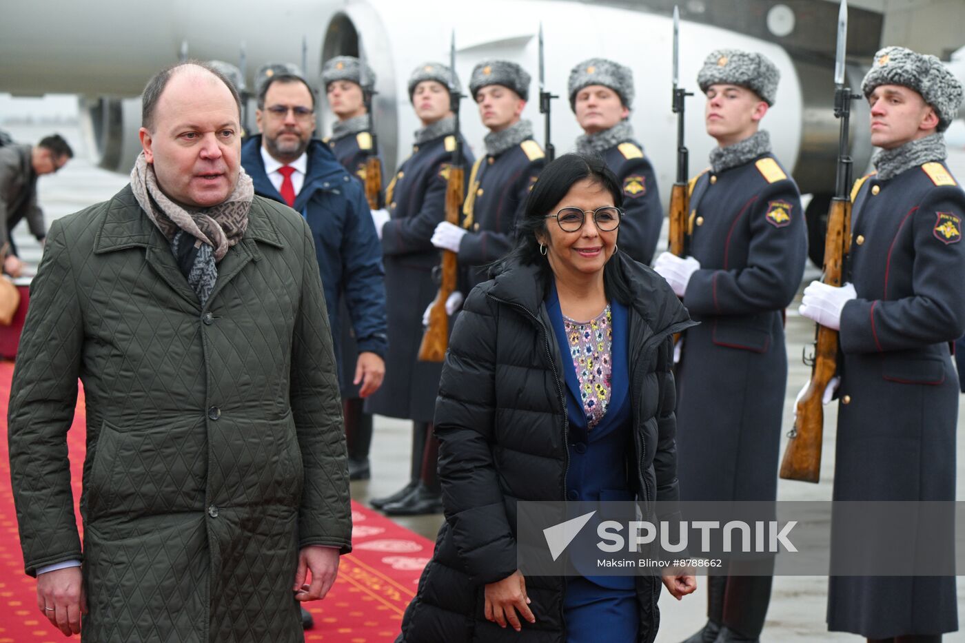 16th BRICS Summit. Arrival of Executive Vice President of Bolivarian Republic of Venezuela Delcy Eloína Rodríguez Gomez