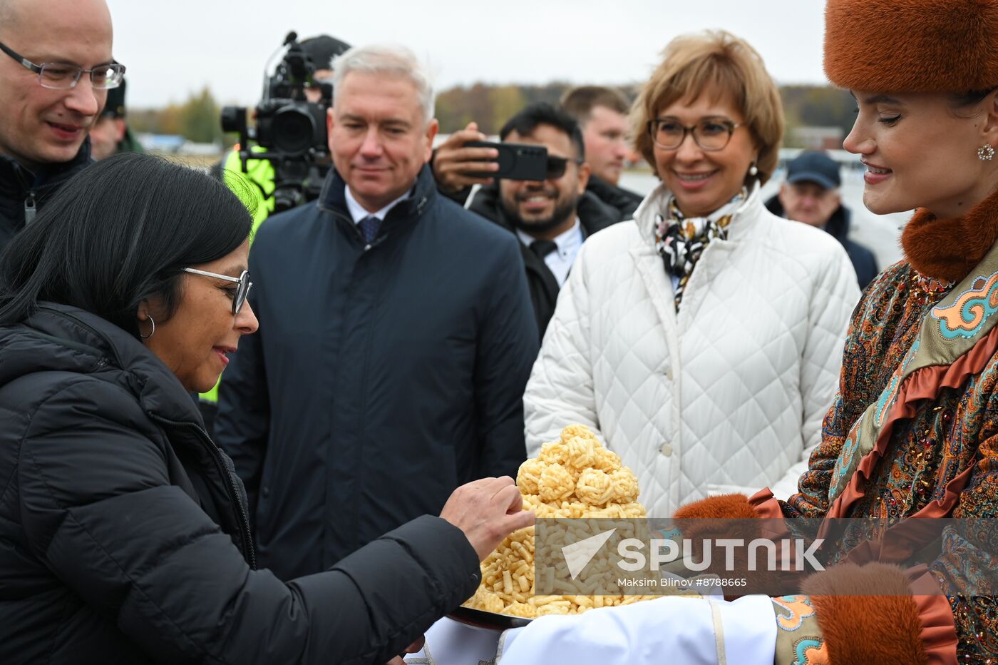 16th BRICS Summit. Arrival of Executive Vice President of Bolivarian Republic of Venezuela Delcy Eloína Rodríguez Gomez