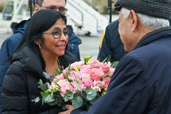 16th BRICS Summit. Arrival of Executive Vice President of Bolivarian Republic of Venezuela Delcy Eloína Rodríguez Gomez