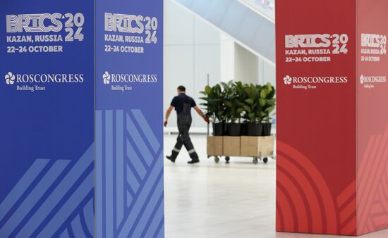 Preparations for the 16th BRICS Summit in Kazan. The 16th BRICS Summit will be held in Kazan on October 22-24. Location: Russia, Republic of Tatarstan, Kazan. Author: Anatoly Medved. Preparations for 16th BRICS Summit in Kazan
