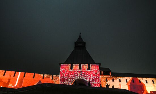 16th BRICS Summit. Kazan Kremlin projection mapping show