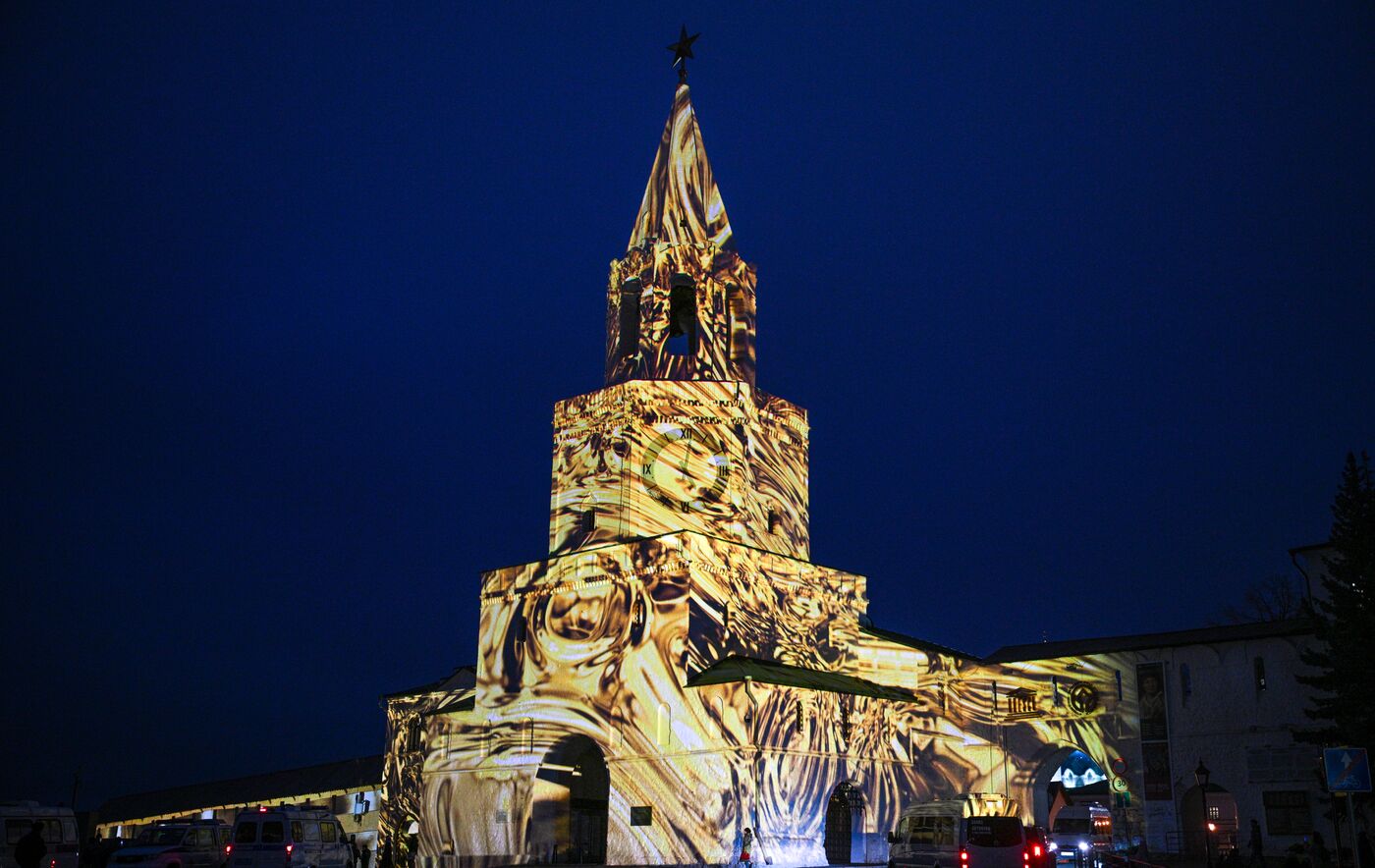 16th BRICS Summit. Kazan Kremlin projection mapping show