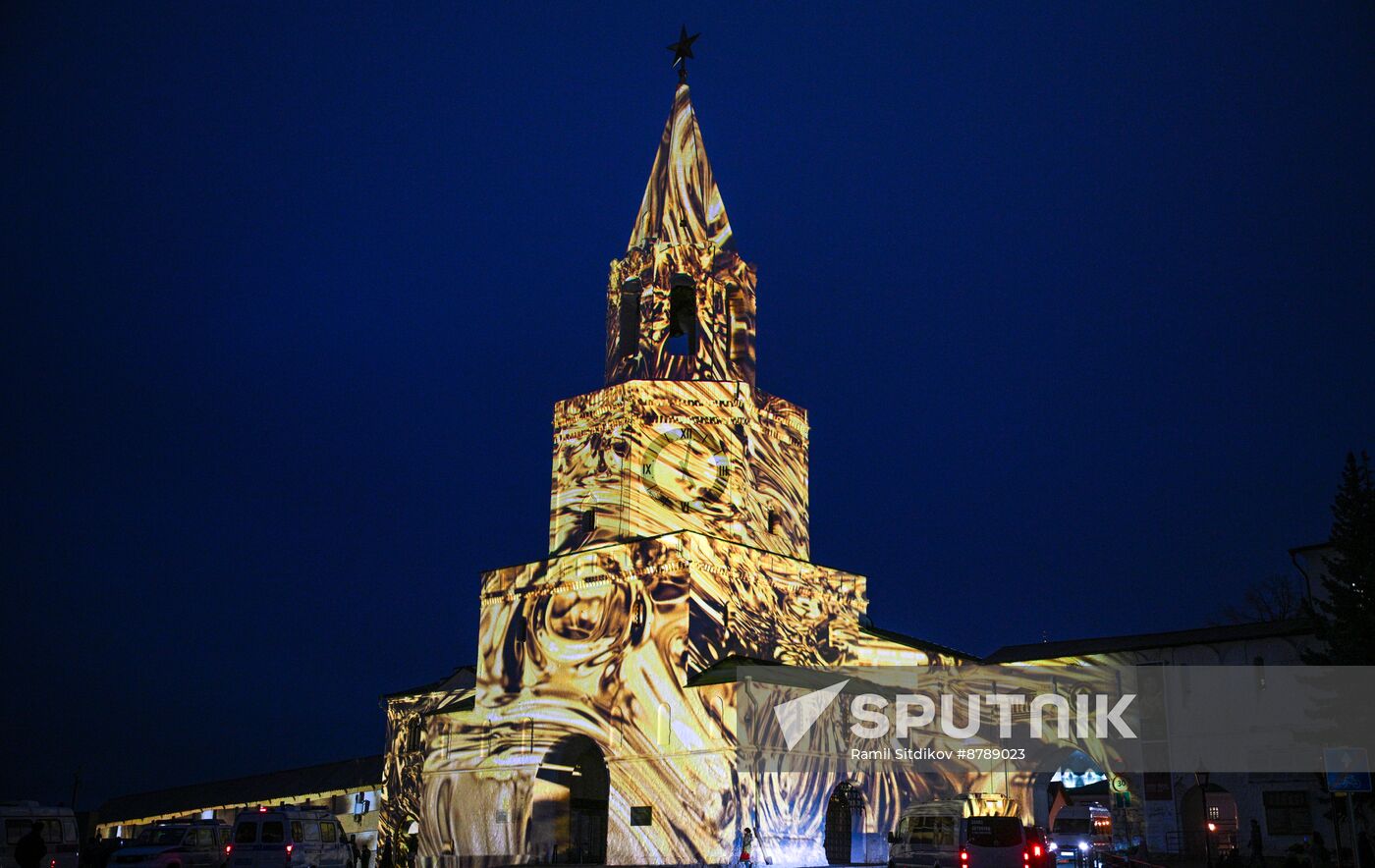 16th BRICS Summit. Kazan Kremlin projection mapping show