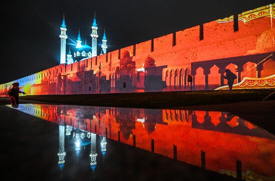 16th BRICS Summit. Kazan Kremlin projection mapping show